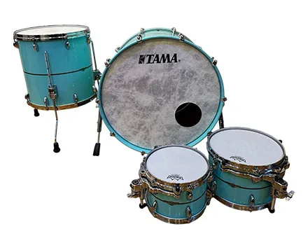 TAMA / STAR Bubinga Drum 4pcs Kit Grand Aqua Blue