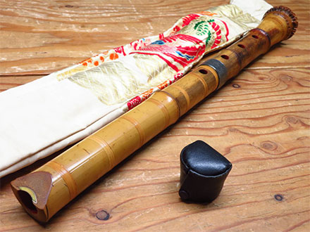 林仙(在銘) 金巻高級歌口 石目三線巻き 全長約55cm