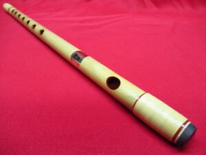 横笛 竹製 七穴 全長約42cm 重量約47g 囃子田