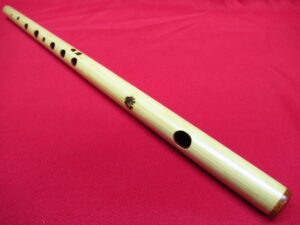 横笛 竹製 七穴 全長約40cm 重量約37g お囃子