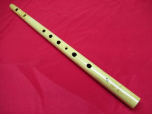 横笛 竹製 七穴 全長約48cm 重量約67g