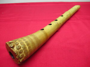竹尺八 琴古流 在銘なし 中継ぎなし 5孔 全長約42cm 重量約248g