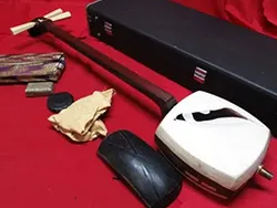 紅木 子持ち綾杉彫り