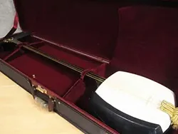 紅木 子持ち綾杉彫り 二枚溝 