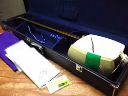 地歌三味線 紅木 子持ち綾杉胴