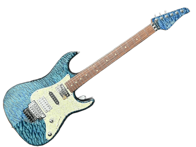 Suhr Standard Trans Blue（Bare Knuckleピックアップ搭載）